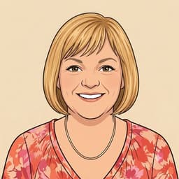 Cartoon portrait of Caroline, Business Administration Manager at DNG Supports