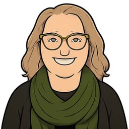Cartoon portrait of Tania, Support Coordinator at DNG Supports